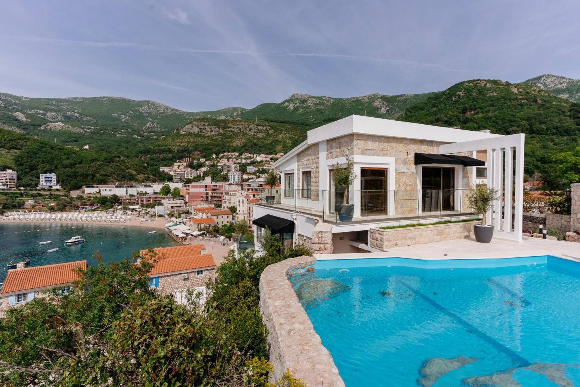 Blanche Cliff Apartments Ilha Sveti Stefan Exterior foto