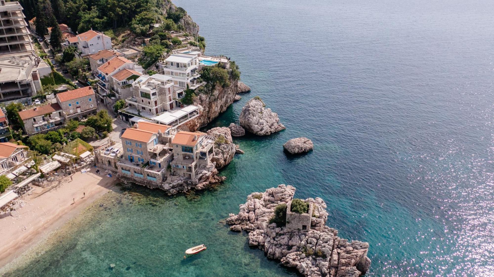 Blanche Cliff Apartments Ilha Sveti Stefan Exterior foto