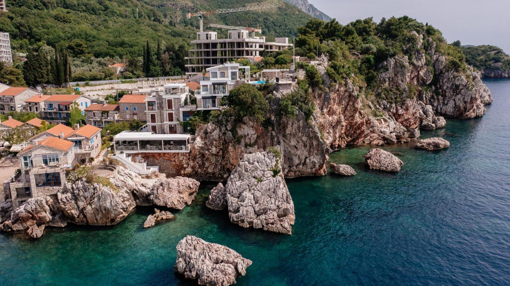 Blanche Cliff Apartments Ilha Sveti Stefan Exterior foto