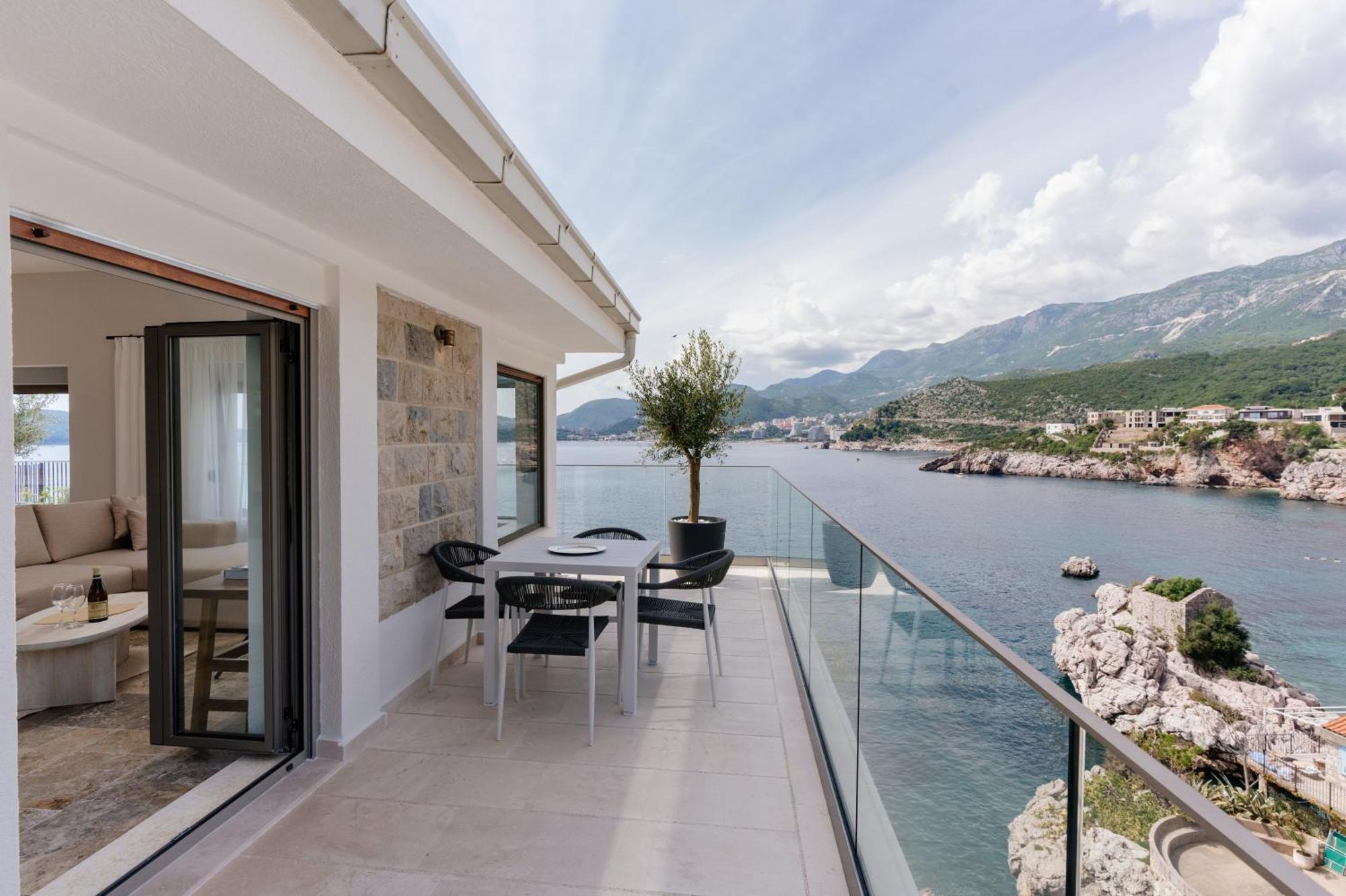 Blanche Cliff Apartments Ilha Sveti Stefan Exterior foto