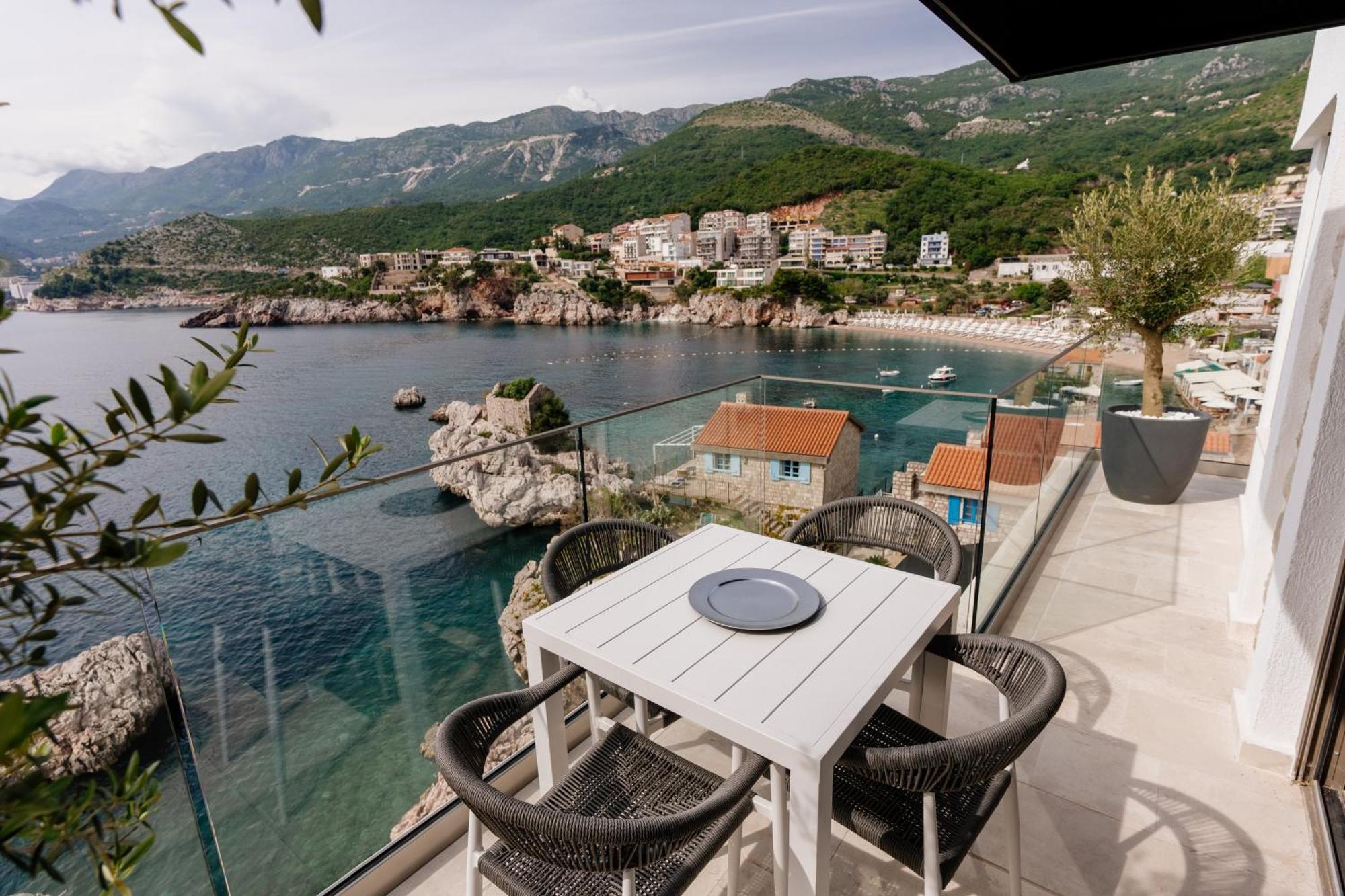 Blanche Cliff Apartments Ilha Sveti Stefan Exterior foto