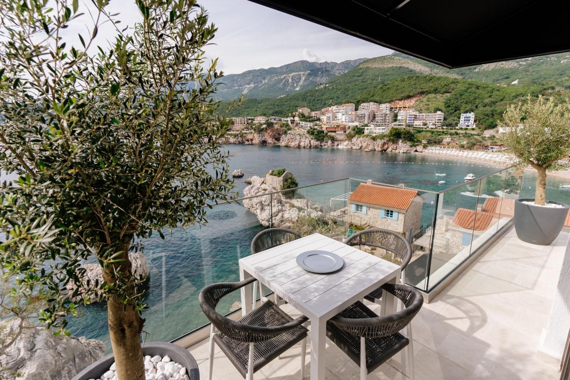Blanche Cliff Apartments Ilha Sveti Stefan Exterior foto