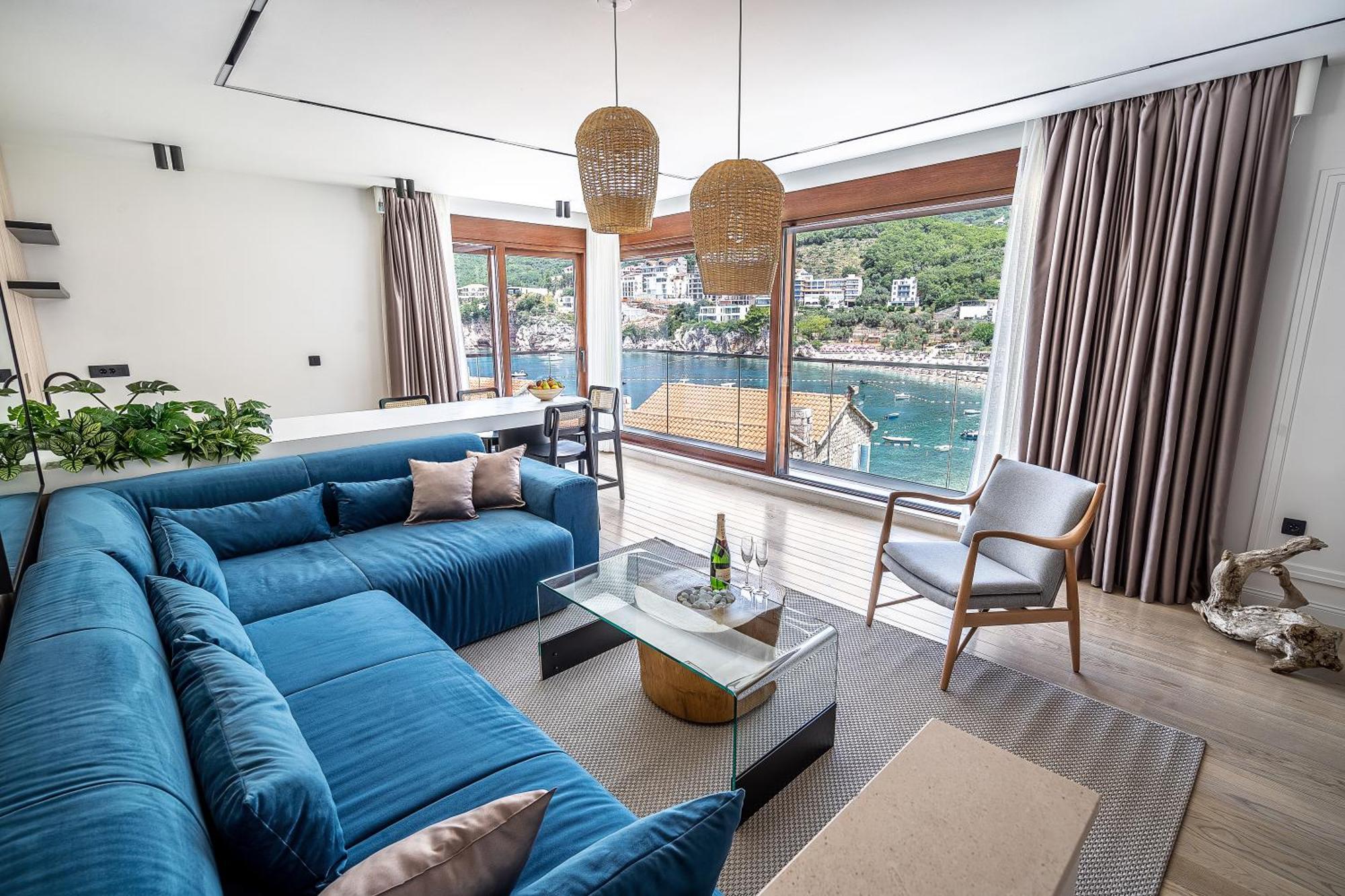 Blanche Cliff Apartments Ilha Sveti Stefan Exterior foto